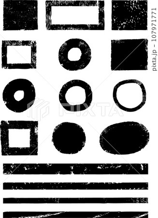 グランジ加工のフレームとライン グランジ加工のフレームとライン 107971771