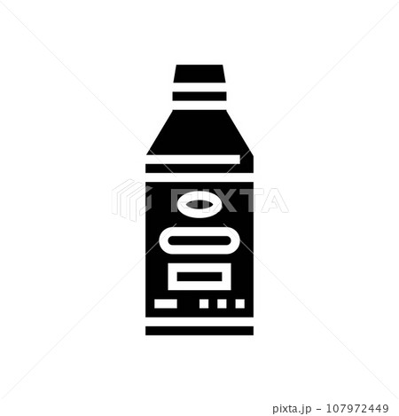 brake fluid car mechanic glyph icon vector illustration 107972449