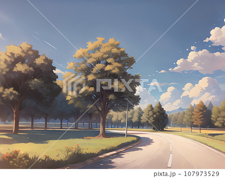 アスファルトの道 107973529