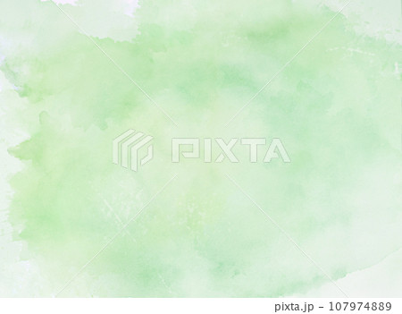 Abstract green pastel watercolor stains on watercolor paper textured background for design templates invitation card Abstract green pastel watercolor stains on watercolor paper textured background for design templates invitation card 107974889