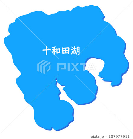 十和田湖の形 107977911