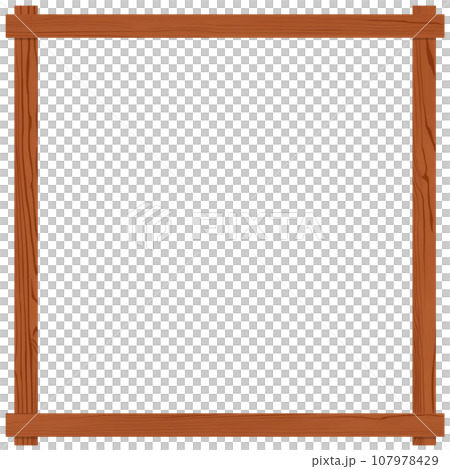 square wooden frame square wooden frame 107978429