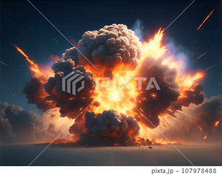 爆発「AI生成画像」 107978488