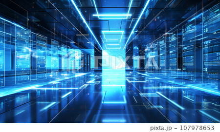デジタル・AI・ネットワークイメージ 背景素材 デジタル・AI・ネットワークイメージ 背景素材 107978653