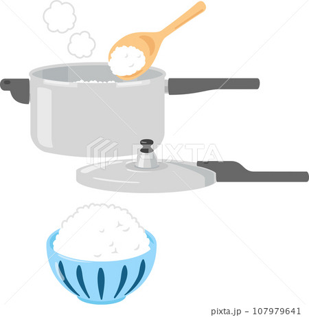 圧力鍋で炊いたご飯 107979641