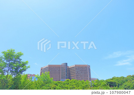 愛知県岡崎市、岡崎市民病院の風景 愛知県岡崎市、岡崎市民病院の風景 107980047