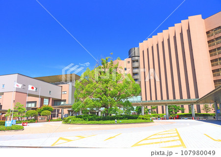 愛知県岡崎市、岡崎市民病院の風景 愛知県岡崎市、岡崎市民病院の風景 107980049