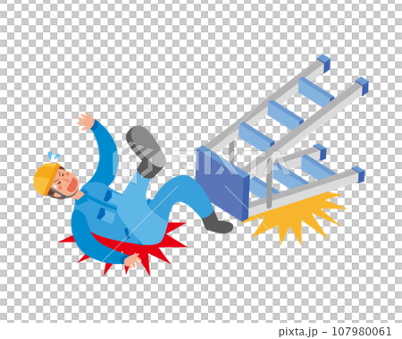 男工人從活梯上墜落 107980061