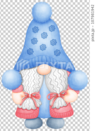 watercolor Winter gnome illustration is a beautiful and festive depiction of this popular holiday character watercolor Winter gnome illustration is a beautiful and festive depiction of this popular holiday character 107981942