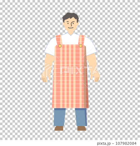 穿圍裙的年輕人 107982084
