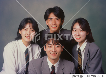 昭和時代の古い記念写真・エモい写真・懐かしい・ノスタルジー 107983661