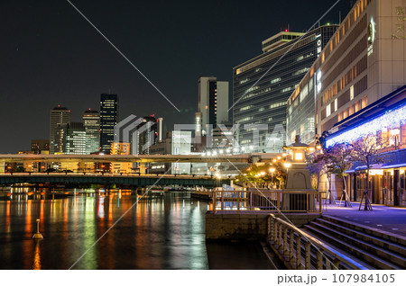 大阪天満橋夜景 107984105