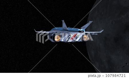 宇宙船と月 107984721