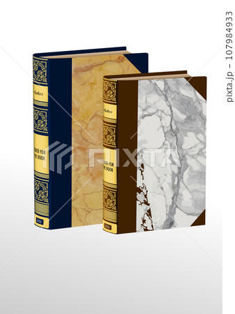 Old book cover design elements. 107984933