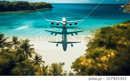 熱帯の上空飛行 107985983