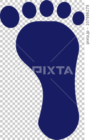 footprint icon illustration 107986278