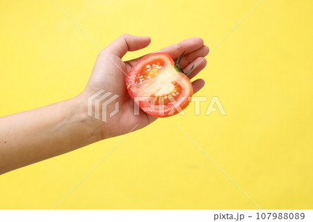 Hand with Fruit Hand with Fruit 107988089
