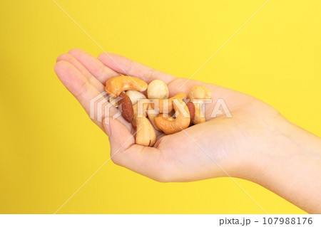Hand with Snack 107988176