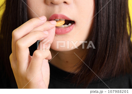 Hand with Snack 107988201