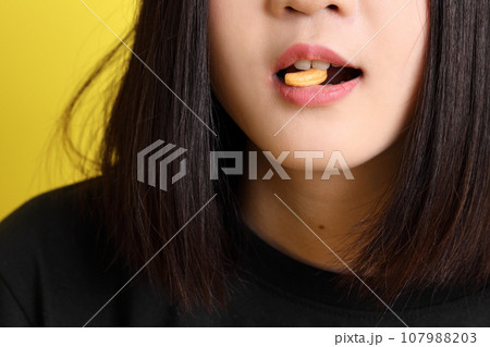 Hand with Snack 107988203