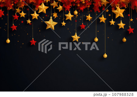 Merry Christmas and Happy New Year background. Generative AI 107988328