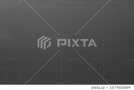 Abstract background from the metal skin of the aircraft. 107988964