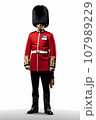 Illustration of a British Royal Guard soldier. United Kingdom 107989229