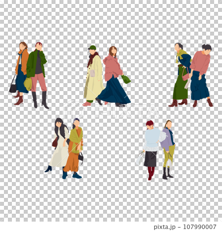 冬季女性插畫集 冬季女性插畫集 107990007