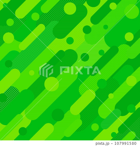 背景素材 緑色 幾何学的なドットとストライプ背景 イベント セール バックグラウンド 107991580