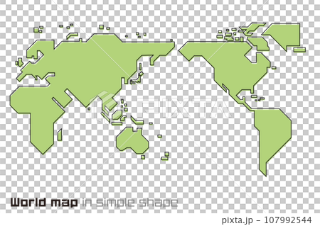 World map design made up of straight lines World map design made up of straight lines 107992544