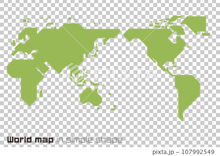 World map design made up of straight lines 107992549