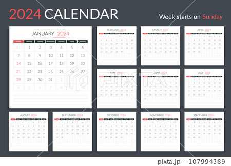 2024 Calendar 107994389