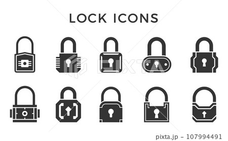 Lock Icons 107994491