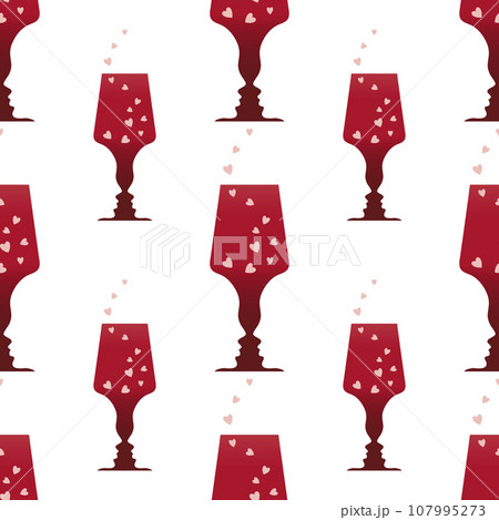 seamless paper with wine glass 107995273