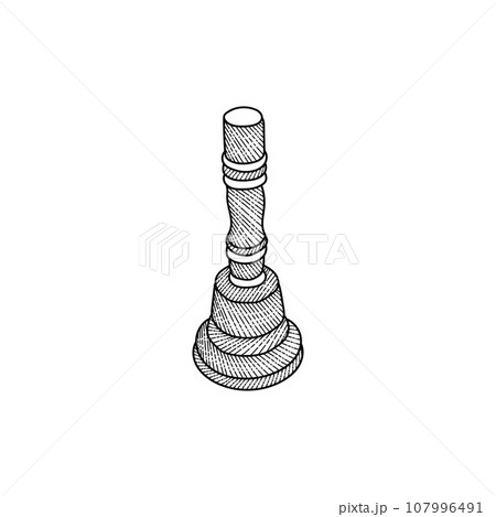 Bell Jingle Line Art Creative Design 107996491