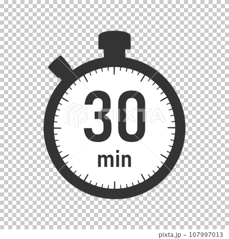 Illustration material of 30 minute timer/stopwatch 107997013