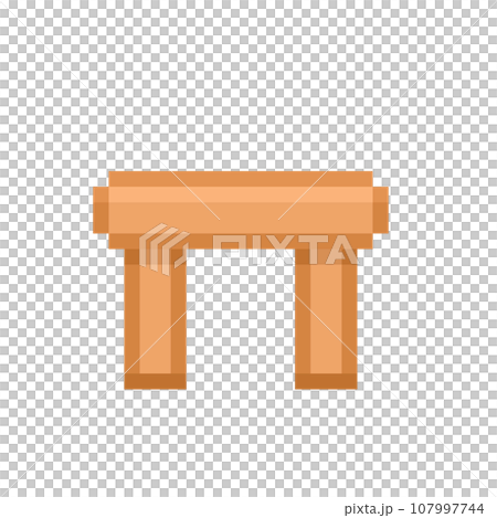 Pixel illustration of springboard 107997744