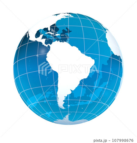 南アメリカ, ブラジル, 世界地図, 地球 南アメリカ, ブラジル, 世界地図, 地球 107998676