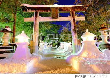 上杉神社 雪 上杉神社 雪 107999729
