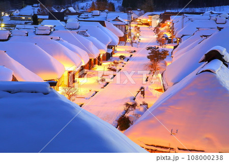 大内宿 雪 大内宿 雪 108000238