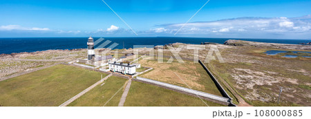 Aerial view of the Lighthouse on Tory Island, County Donegal, Republic of Ireland Aerial view of the Lighthouse on Tory Island, County Donegal, Republic of Ireland 108000885