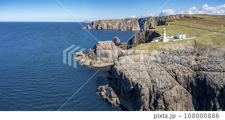 Aerial view of the lighthouse on the island of Arranmore in County Donegal, Ireland Aerial view of the lighthouse on the island of Arranmore in County Donegal, Ireland 108000886
