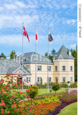 デンパーク、鮮やかな秋の花壇〈愛知県安城市〉 108000911