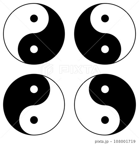 陰陽太極図 108001719