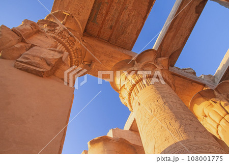 Columns at the Temples of Karnak. Luxor. Egypt. 108001775