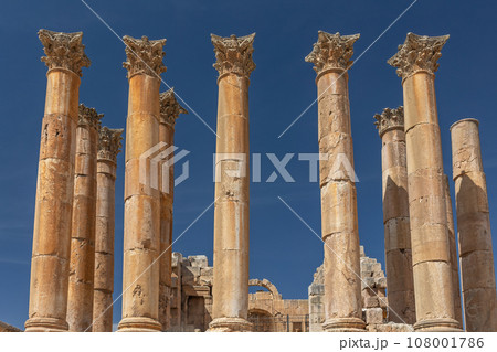 Temple of Artemis at  Jerash ,  Jordan. 108001786