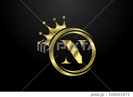 English alphabet with a crown. Royal, King, queen luxury symbol. Font emblem. Vector illustration English alphabet with a crown. Royal, King, queen luxury symbol. Font emblem. Vector illustration 108001973