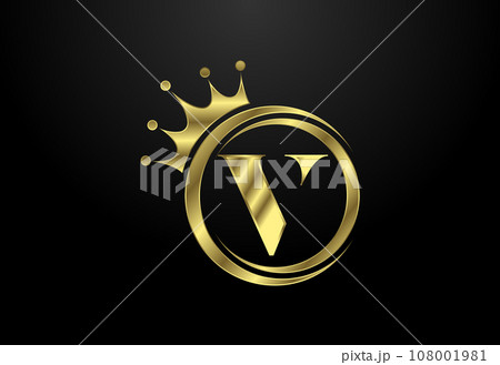 English alphabet with a crown. Royal, King, queen luxury symbol. Font emblem. Vector illustration English alphabet with a crown. Royal, King, queen luxury symbol. Font emblem. Vector illustration 108001981