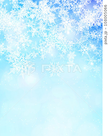 雪の結晶のイラスト背景 108005066