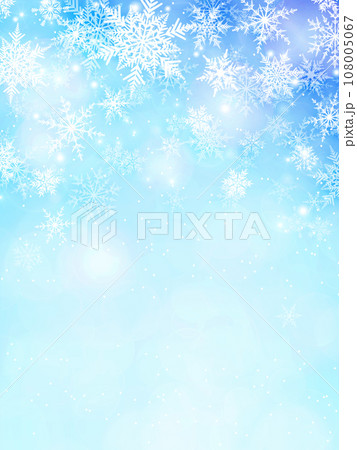 雪の結晶のイラスト背景 108005067